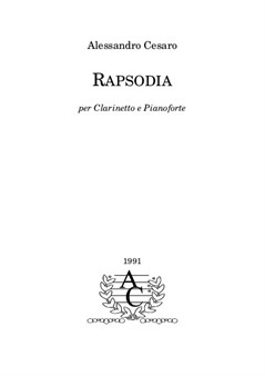 Rapsodia per Clarinetto e Pianoforte